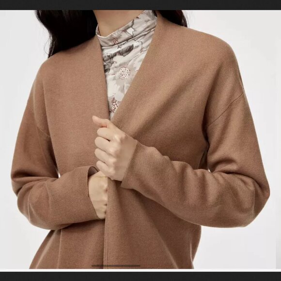 Aritzia Babaton Lance Longline Wool Blend Open Cardigan - Picture 6 of 6
